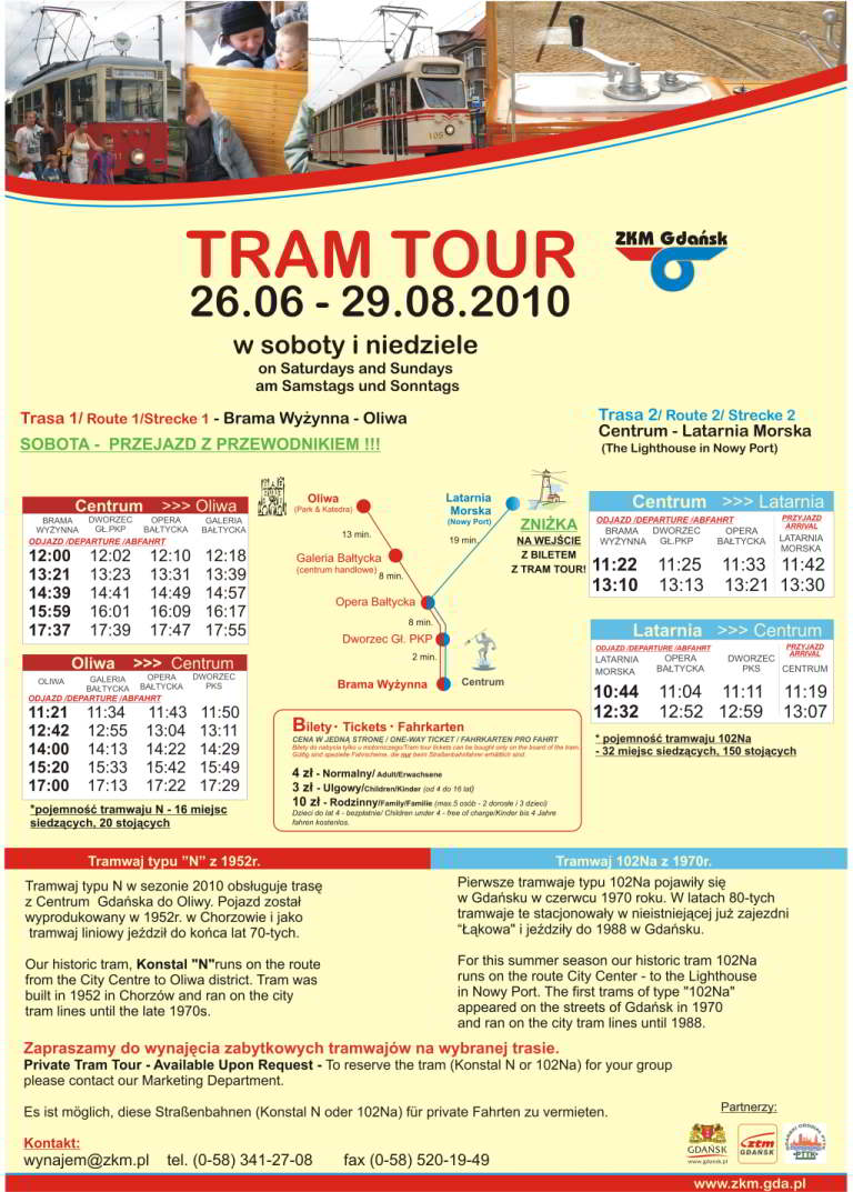 Tram Tour 26.06-29.08.2010