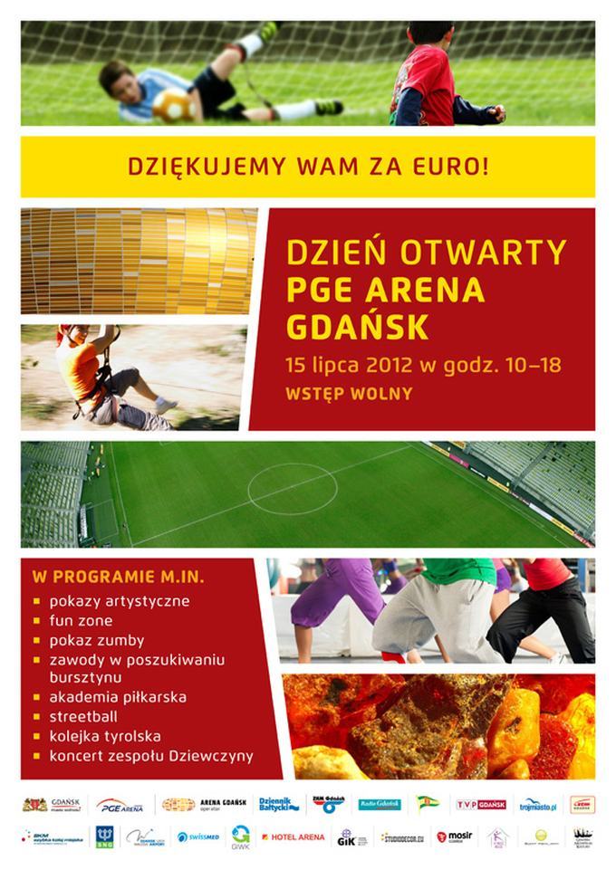DZIĘKUJEMY WAM ZA EURO! - zaproszenie na Dzień Otwarty PGE Arena Gdańsk